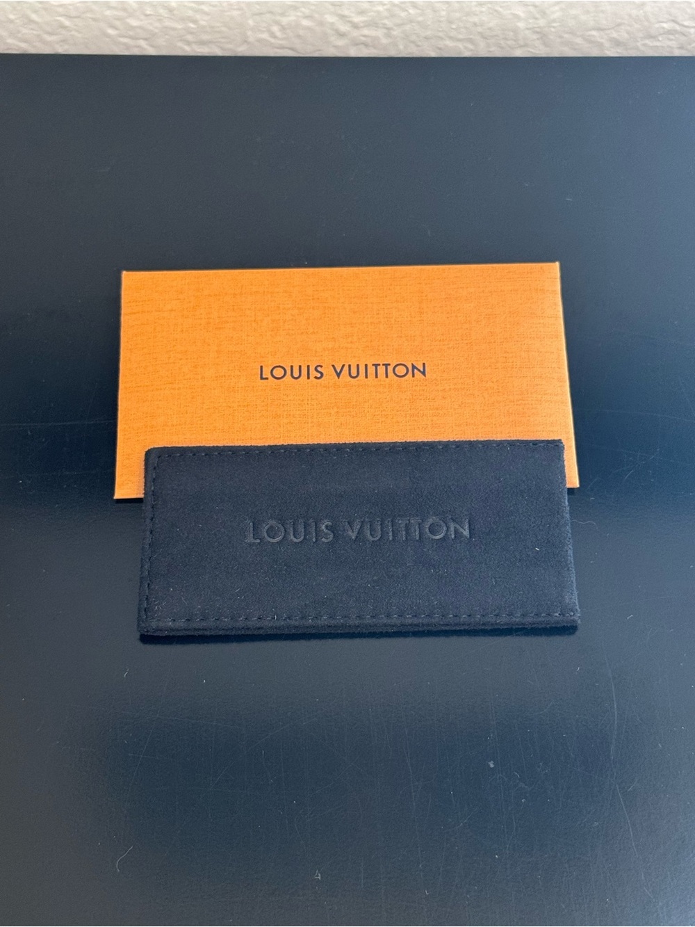 Louis Vuitton Black Velvet Lipstick Case. New In envelope.